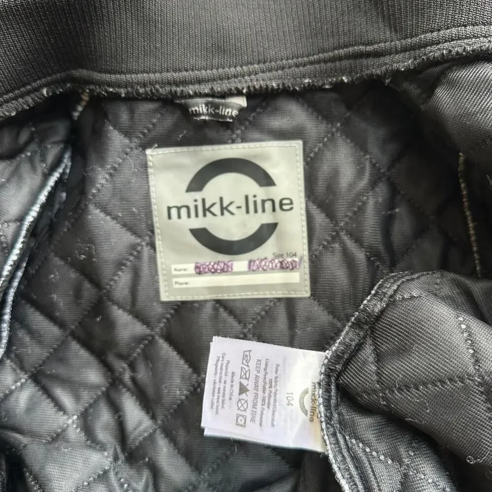 Mikk-Line Kids 104cm 3-4 boys  Quilted Jacket Pants Set Reflective Windproof